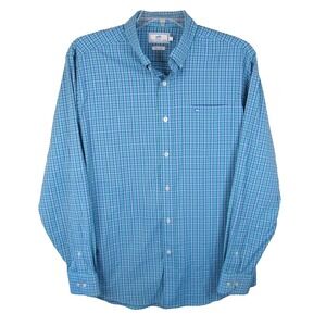 Southern‎ Tide Performance Long Sleeve Button Down Shirt Men's Large Nylon Plaid